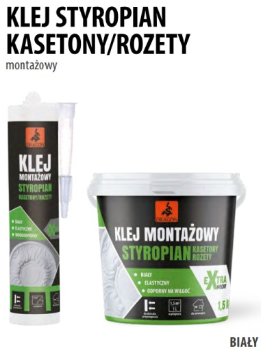 MONTÁŽNE LEPIDLO STYROPENOVÉ KAZETY 280 ML DRAGON