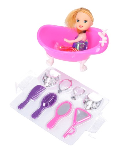 Mini bábika + vanička 5201