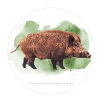 Menovky, priemer 4 cm, na písanie BOAR, zelené, 24 ks