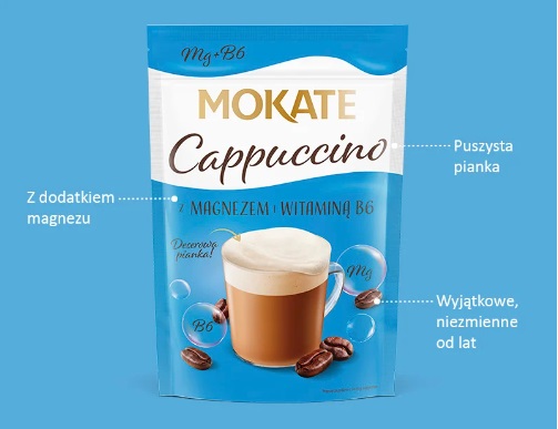 Káva Mokate Cappuccino s horčíkom 110g