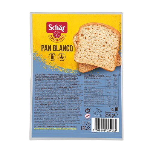 Pan Blanco - BEZSKLENENÝ biely chlieb. 250 g