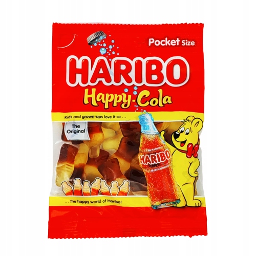 HARIBO HAPPY COLA JELLIES 85g DÁTUM: 30.01.2025