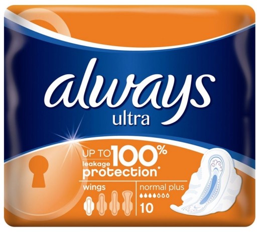 Vždy Ultra normal plus hygienické vložky 10 ks