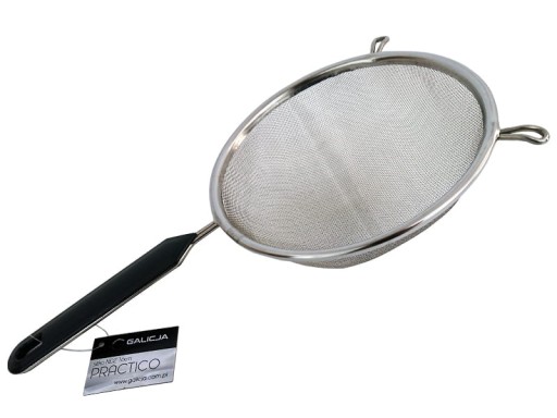 Nerezové kuchynské sitko, kov, 18 cm, antracit