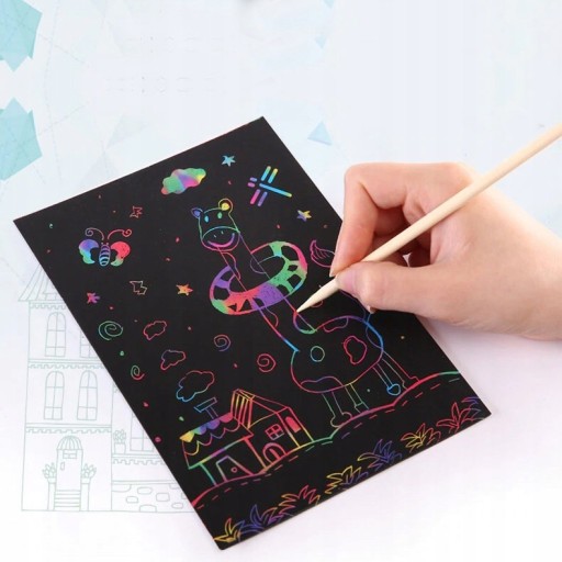 Vyfarbovacia stieracia strana SCRATCH-PAGE karty 10x14