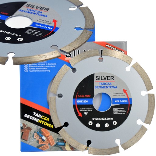DIAMANTOVÝ DISK - 125x7x22mm - STRIEBORNÝ