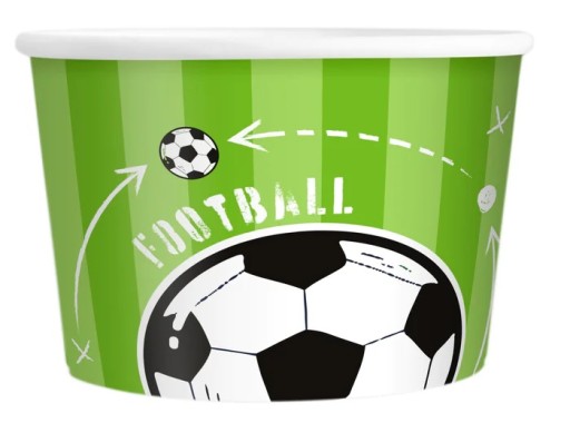 Hrnček Futbalové poháre na zmrzlinu 6 kusov