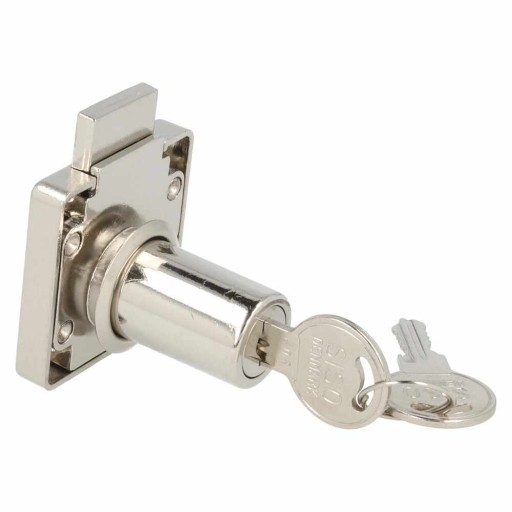 Zámok štvorcový nábytkový 850 dlhý cylinder 19x32mm