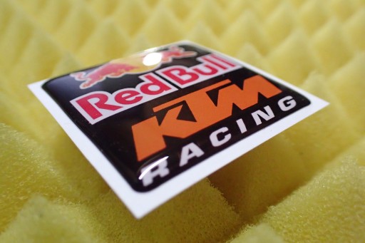 3D NÁLEPKA KTM RACING RED BULL 3,8 x 3,8 cm
