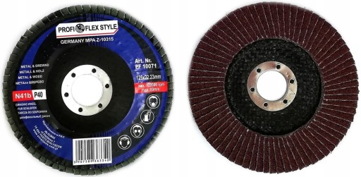 KLAPKOVÝ BRÚSNY KOTÚČ 125MM BRÚSENIE - P80