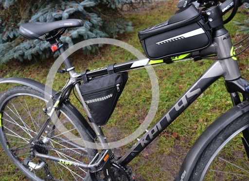 Ľahká taška na bicykel Ram 2L, reflexný zips