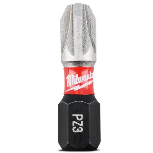 Nárazový bit pre skrutkovače, vŕtačky a skrutkovače PZ3 25 mm