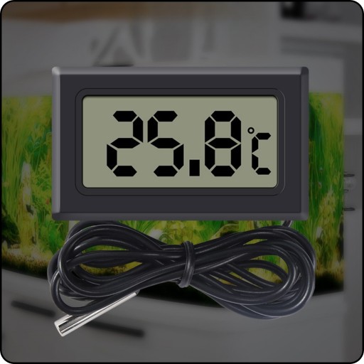 LCD TEPLOMERNÁ SONDA S ELEKTRONICKOU DIGITÁLNOU SONDOU PRE KÁBEL AKVÁRIOVEJ CHLADNIČKY