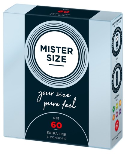 MISTER SIZE kondómy prispôsobené na veľkosť sada 3x3 ks 60 64 69 mm