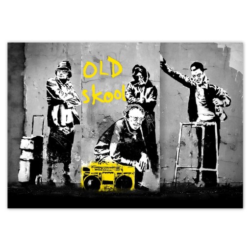 Samolepky A5 LEVEL Banksy Old school