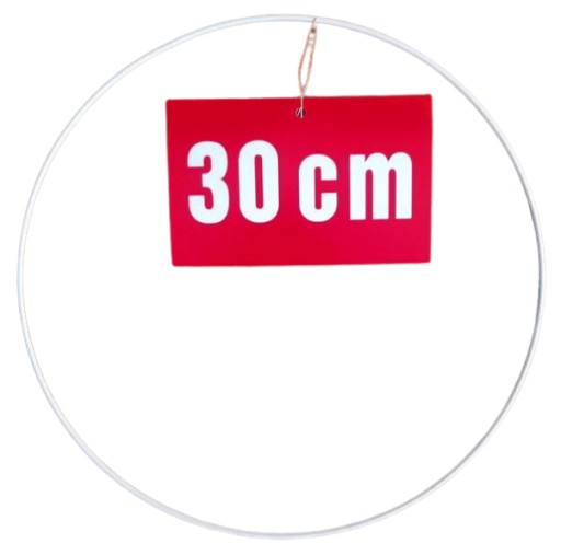 MACRAME obruč, BIELY KOVOVÝ RÁM ZÁKLADNA DREAMCATCHER NA ŠATY 30CM