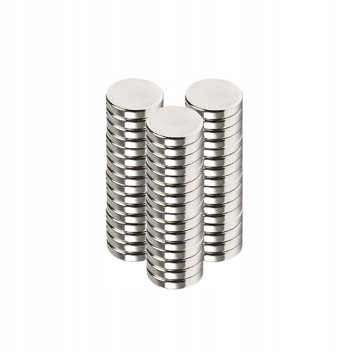 SILNÉ MAGNETY NEODYMIOVÉ MAGNETY 10x2 mm * 12 ks *