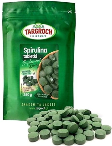 Spirulina Algae Tablets 1000 kusov Body Cleansing 250g TARGROCH