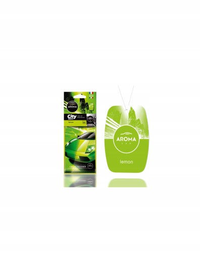 Prívesok s vôňou Aroma Car City Card LEMON