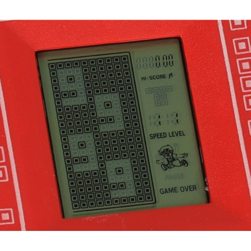 ARKÁDOVÁ HRA TETRIS ELEKTRONICKÁ HRA TETRIS 9999V1 ČERVENÁ RETRO