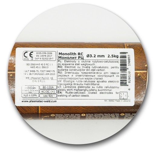 RUTILOVÉ ELEKTRÓDY MONOLIT RC 3,2 x 350 mm - 1KG