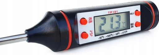 KUCHYNSKÝ TEPLOMER 300°C NA GRILOVANÉ MÄSO