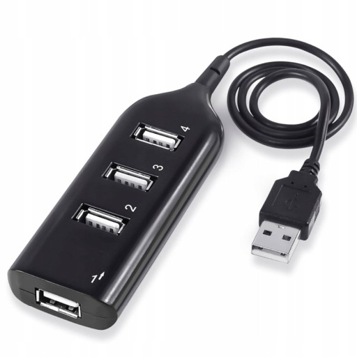 USB HUB 4-PORTOVÝ ROZDEĽOVAČ USB 2.0 SPLITTER 4 PORTY