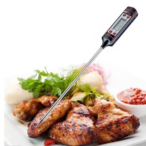 LCD KUCHYNSKÝ TEPLOMER, MÄSO, VÍNO, 300°C