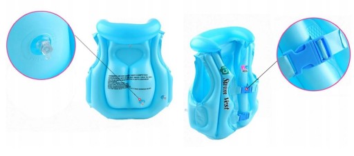 NAFUKOVACIA VESTA KAPOK PRE DETI 12-25KG FARBY