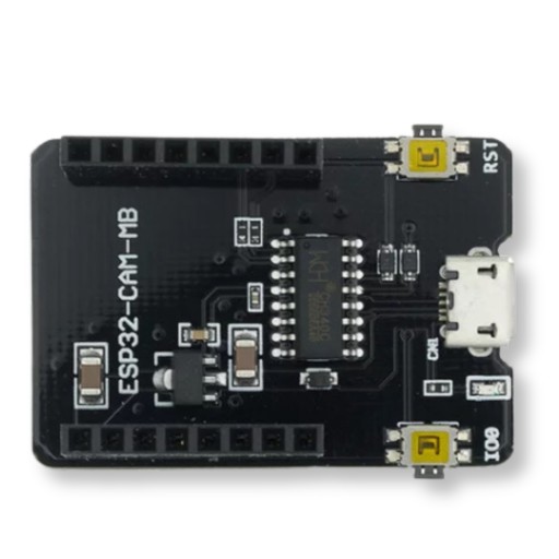 Zásuvka pre ESP32-CAM s micro USB a rozširujúcou doskou programátora CH340