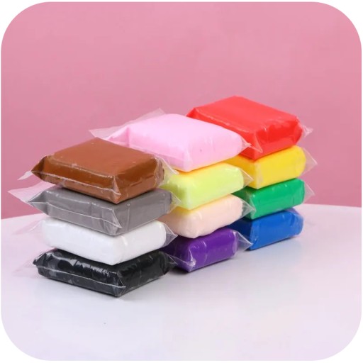 12 KS MAGICKÝ POLYMÉR PLAYSTINE SENSO FOAM CLAY FOAM CLAY CLAY