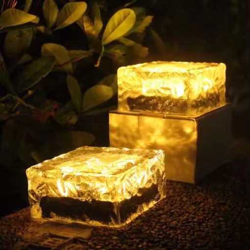 Solárna LED záhradná lampa Kocka ľadu 7x7 Solárna dekoratívna odolná