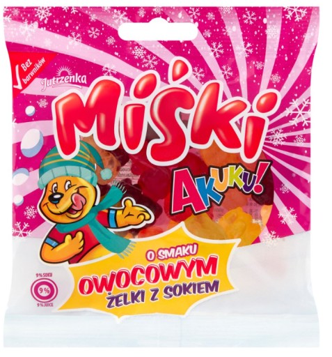 AKUKU BEAR JELLIES 90G želé fazuľky s ovocnou šťavou