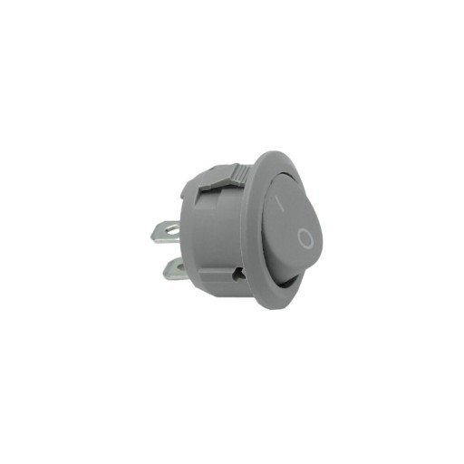 ROUND GREY MANUAL kolískový prepínač pre LED