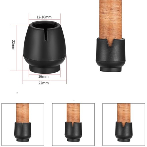 NOHY STOLIČKY OCHRANNÝ NÁBYTOK SILIKÓNOVÉ PLSTENÉ POTAHY 12-16mm - 16 KS