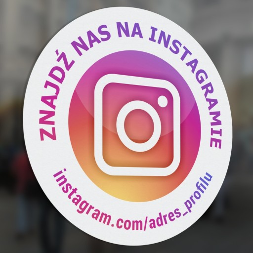 Instagram nálepka 15x15