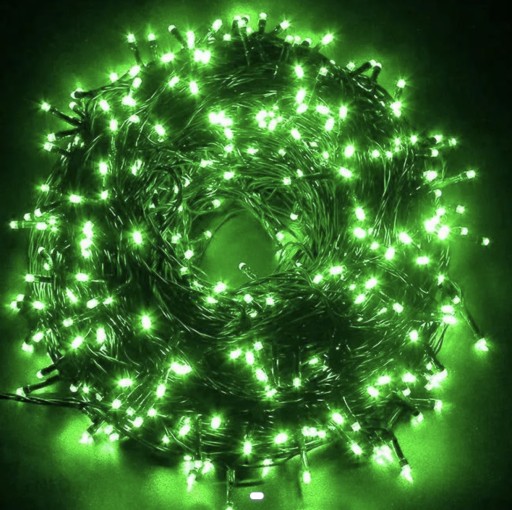 DEKORATÍVNE LED SVETLÁ NA VIANOČNÝ STROMČEK 100 LED VIANOČNÝ STROMČEK GREEN XMAS