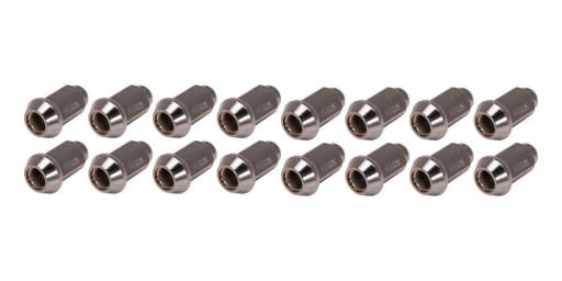 Chrómovaná kónická matica kolesa M10x1,25 pre 14mm kľúč na hliníkové ráfiky L-32
