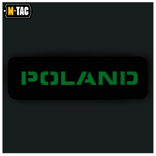 NÁPLATA POĽSKA 25x80 M-Tac FLUIORESCENT Olivová