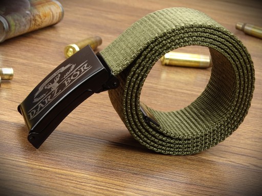 Vojenský pánsky opasok Zelený darček Forester Hunter Beater