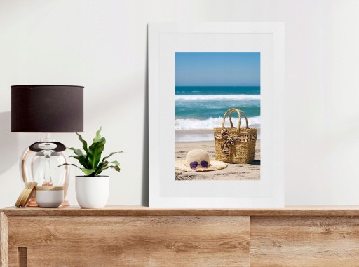 Fotorámik 15x21 A5 rámik 15x21 fotorámček biely MDF fotorámik