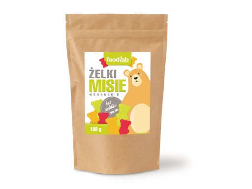 Vegánski gumení medvedíci 100g Foodlab