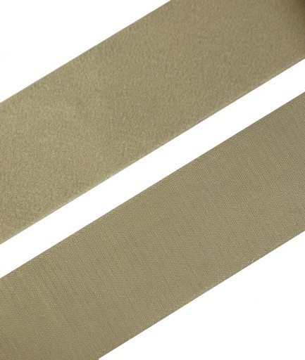 VELCRO PÁSKA VELCRO 10cm OBOJSTRANNÁ BÉŽOVÁ 100mm - 1mb