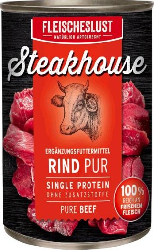 STEAKHOUSE RIND PUR HOVÄDZIE KRMIVO PRE PSA 400g