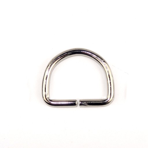 Polkruh 30x24mm STRIEBORNÁ 1ks na popruh kabelky 2994