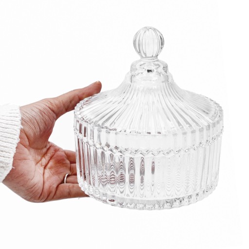 CARNÍK CARNÍK veľká 550 ml sklenená nádoba na cukor do kuchyne