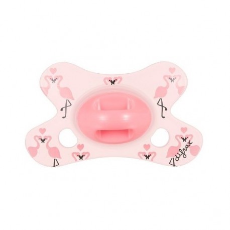 DIFRAX DENTAL cumlík 0-6m RUŽOVÝ FLAMINGO
