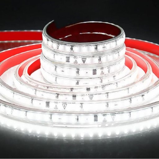 SMD2835 LED pásik 230V na meter 120l/m 8W/m IP65 TEPLÁ BIELA