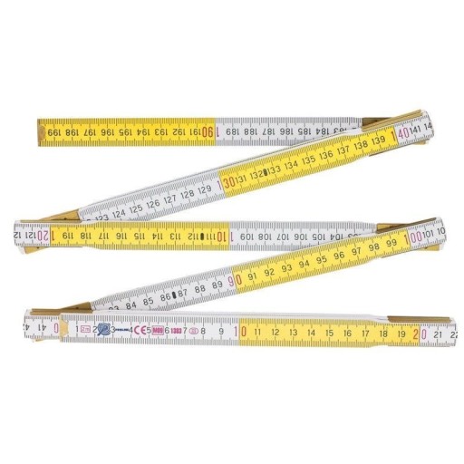 DREVENÁ SKLÁDACIA MIERA, 2 m, 200 cm krajčírsky meter