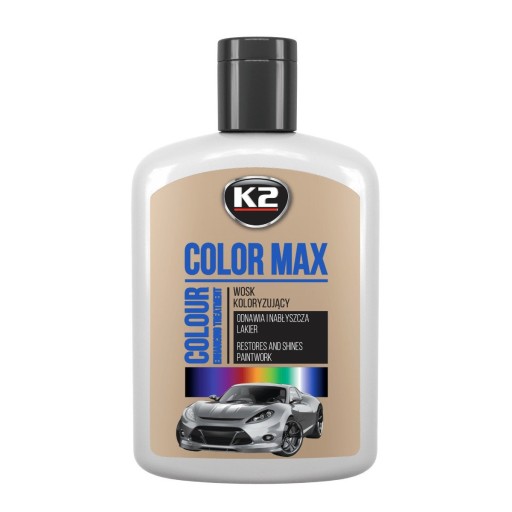 K2 COLOR MAX GREY FARBA VOSK STRIEBORNÁ 200ml